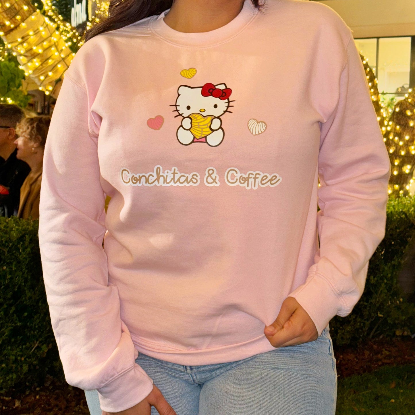 Conchitas and coffee Crewneck