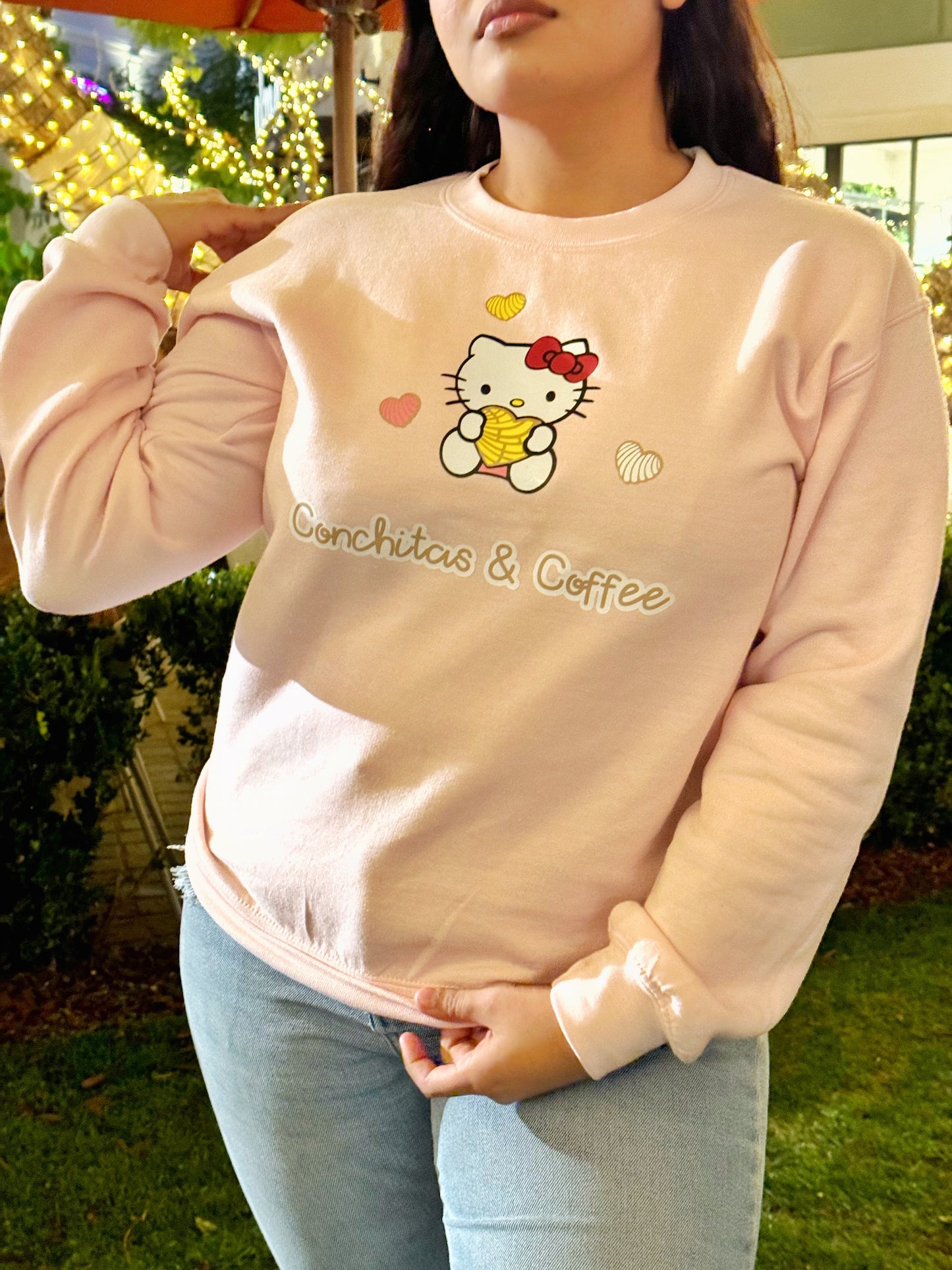 Conchitas and coffee Crewneck